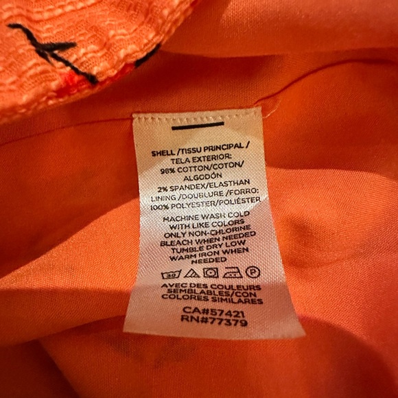 Ann Taylor Factory Floral Textured Skirt 0 FREE SHIP - Picture 5 of 5